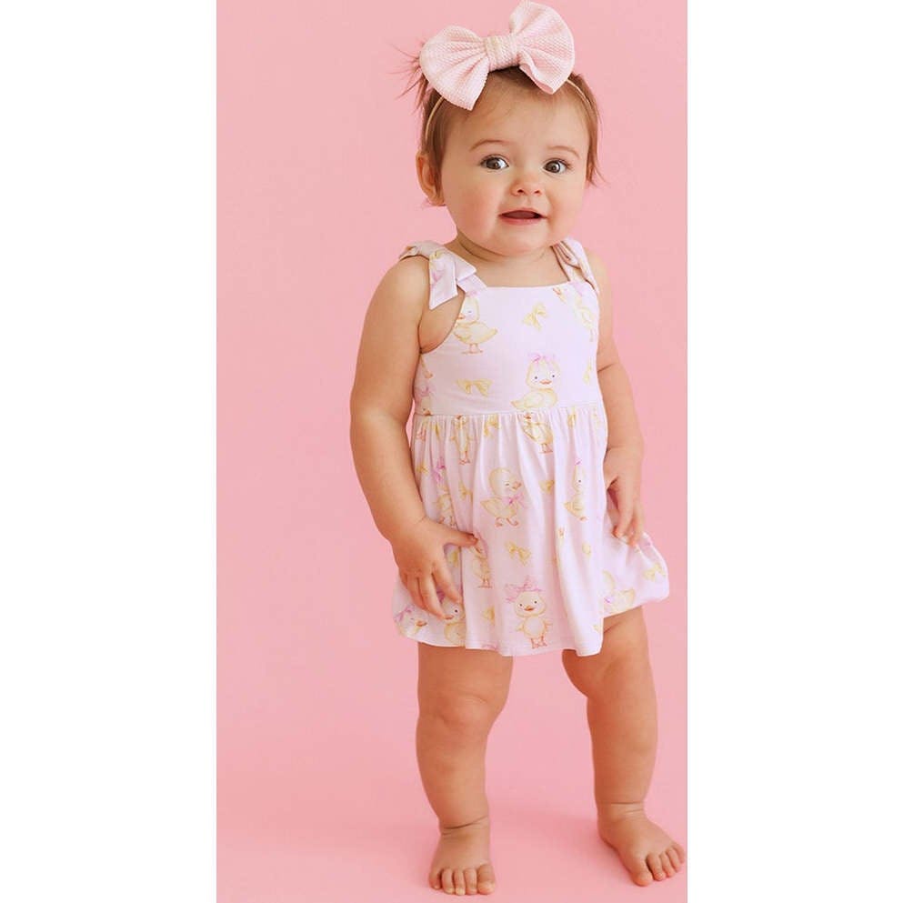 Edwina Bow Babydoll Bodysuit Dress