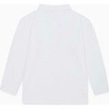 White Marco Boy Long Sleeve Polo Shirt