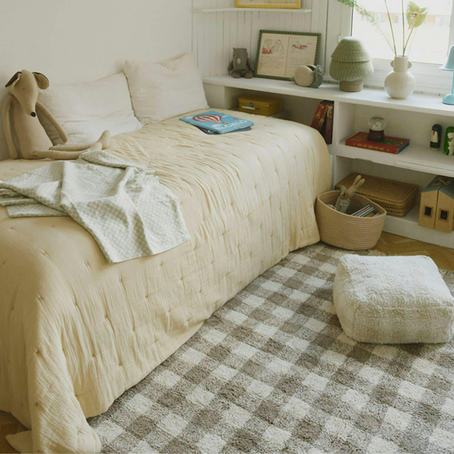Pouf Vichy Ivory