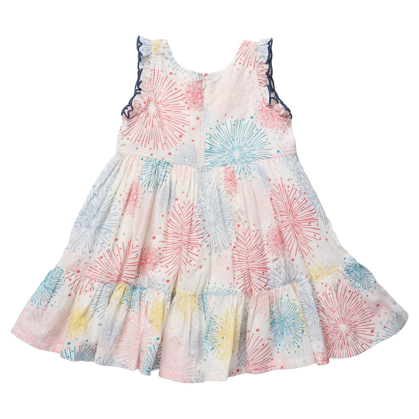 Girls Kelsey Dress - Fireworks