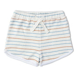 Organic Sleeveless Tee & Shorts Set - Cabana Stripes
