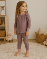 Brushed Sweater Knit 2-Piece Lounge Set