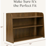 Melo Montessori-Inspired Bookcase in Natural Walnut