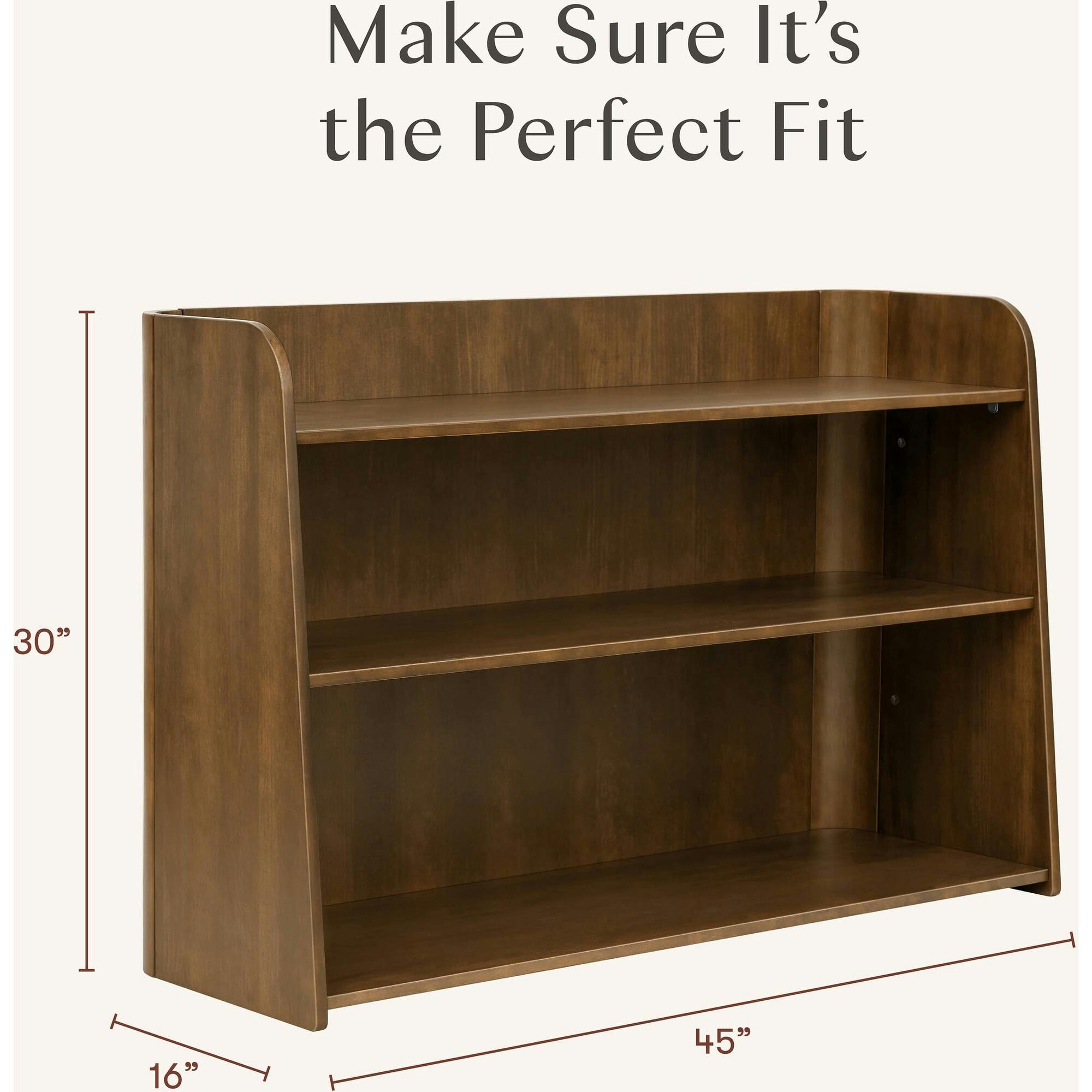 Melo Montessori-Inspired Bookcase in Natural Walnut