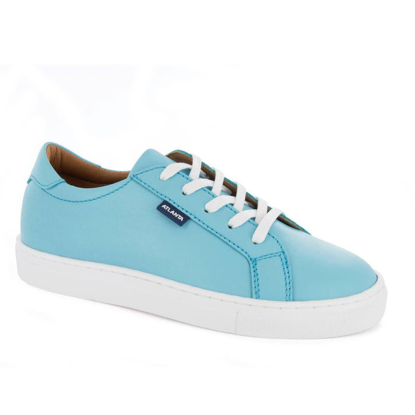 Laces Sneakers - turquoise blue smooth