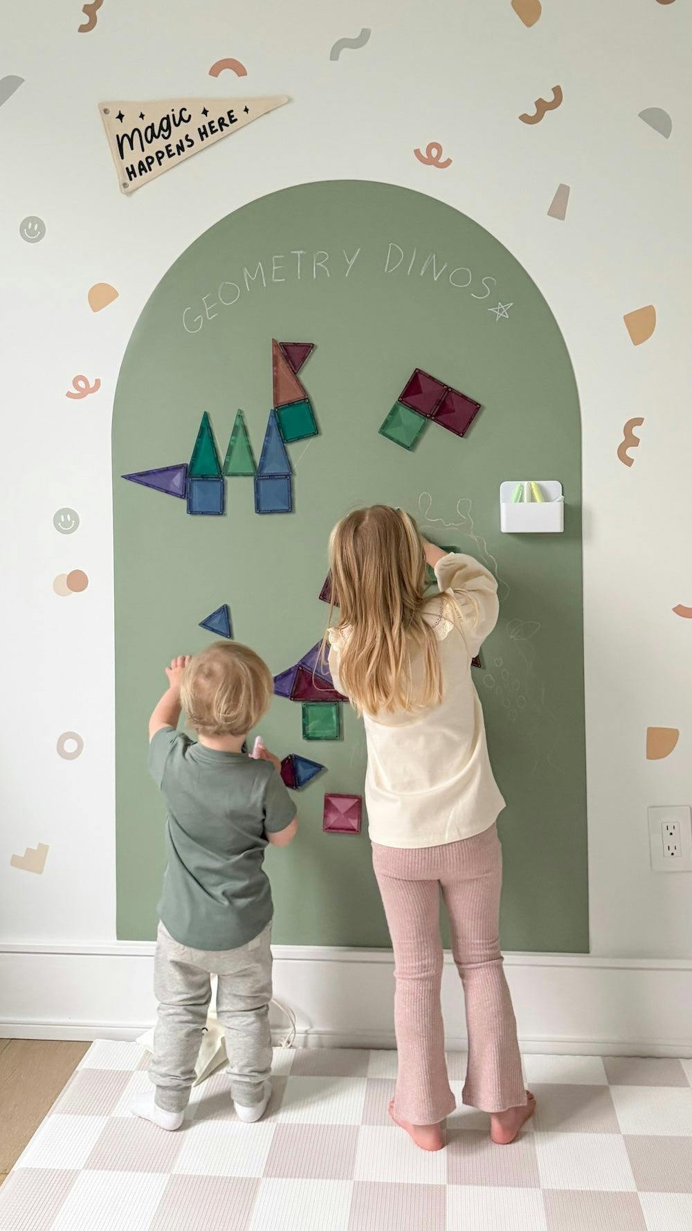 JUMBO Magic Playwall - Arch Magnetic Wall Decal for Kids