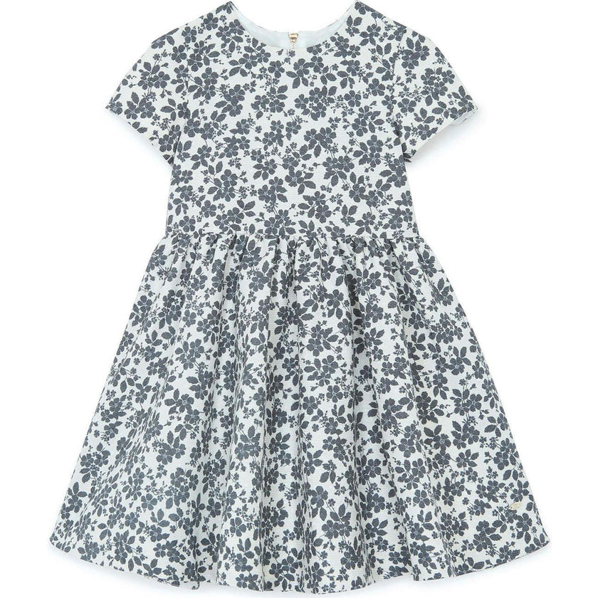 TARTINE ET CHOCOLAT FLOWER DRESS - NACRE