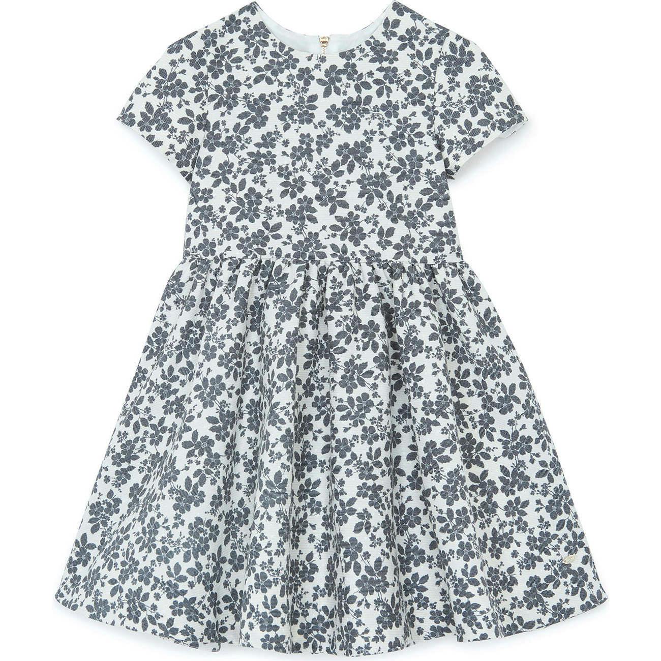TARTINE ET CHOCOLAT FLOWER DRESS - NACRE
