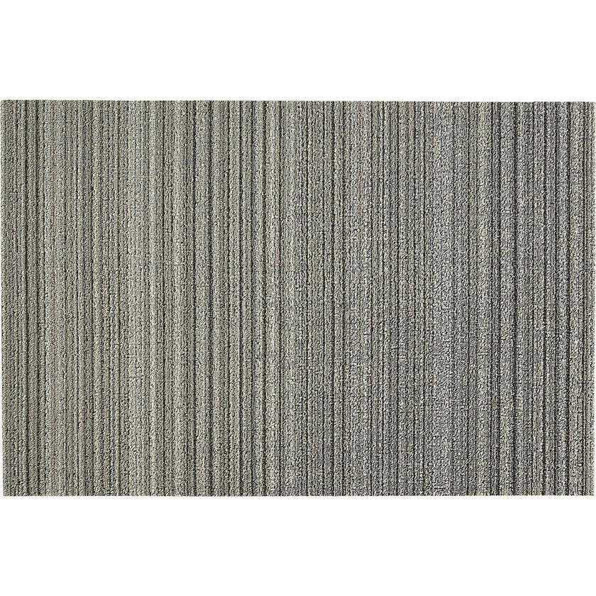 Skinny Stripe Shag Floor Mat, Neutral
