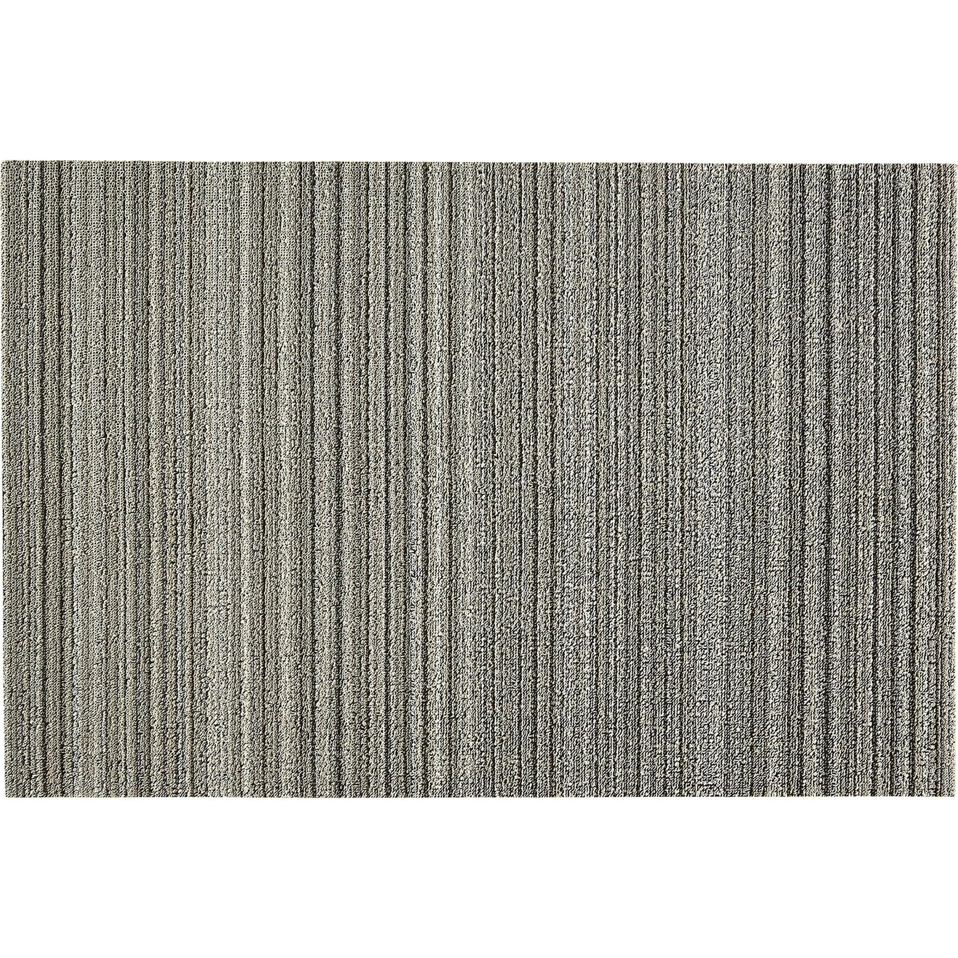 Skinny Stripe Shag Floor Mat, Neutral
