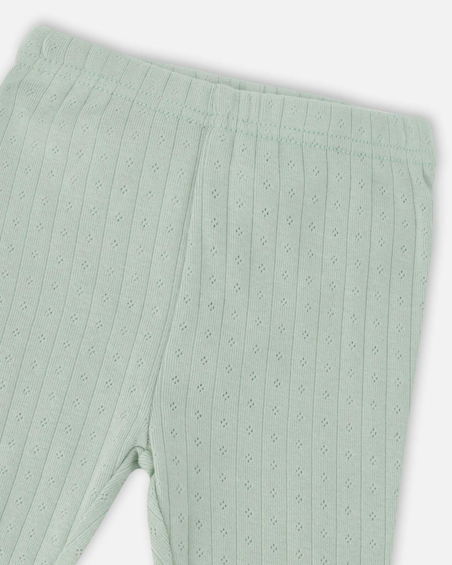 Muslin Tunic And Pointelle Leggings Set
