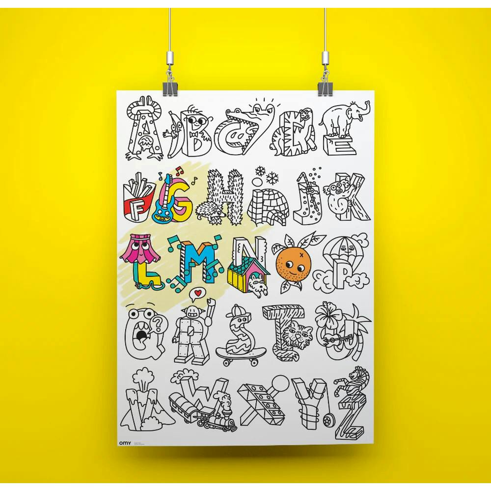 COLORING POSTER - ABC