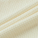 Cream Waffle Knotted Beanie Hat