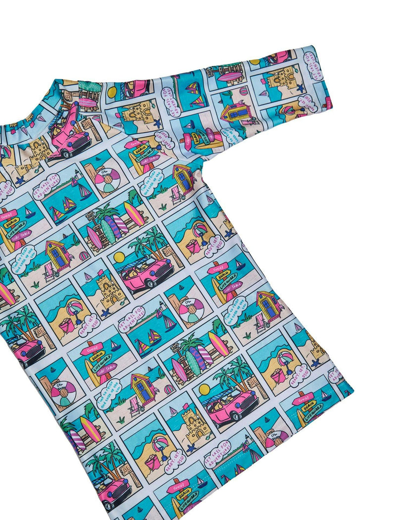 Boys Short Sleeve Rashie – UPF 50+ (Bondi)