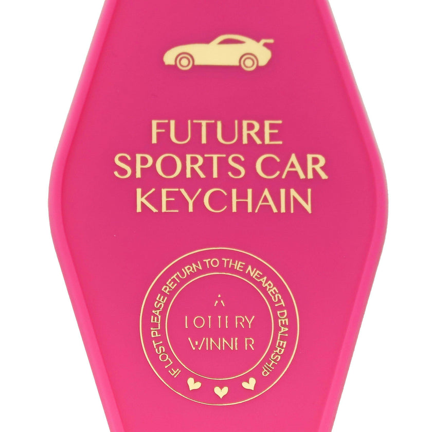 Future Sports Car Keychain