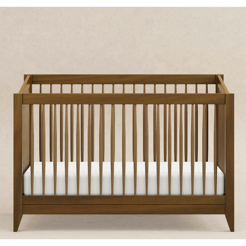Sprout 4-in-1 Convertible Crib with Toddler Bed Conversion Kit in Natural Walnut