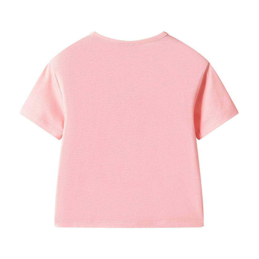 Girls Tee & Short Pajama Set | Pink Cherry Heart