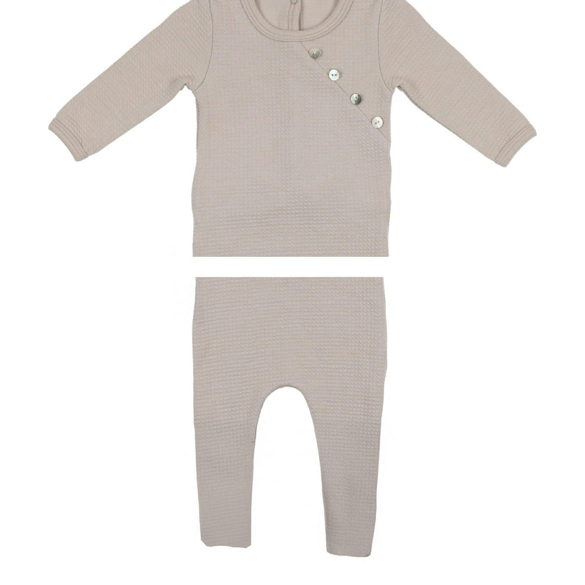 Boys Quilted Waffle 2-Piece Loungewear Set