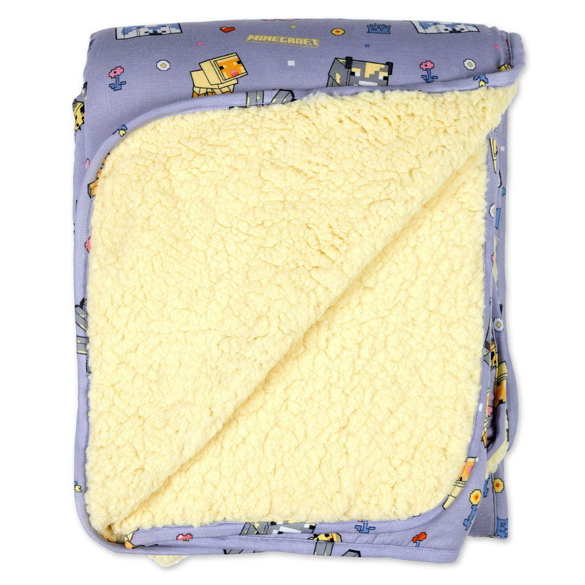 Minecraft: Pixel Pals Bamboo Sherpa Blanket