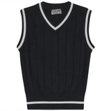 Basic Wide Ribbed Collared Vest
