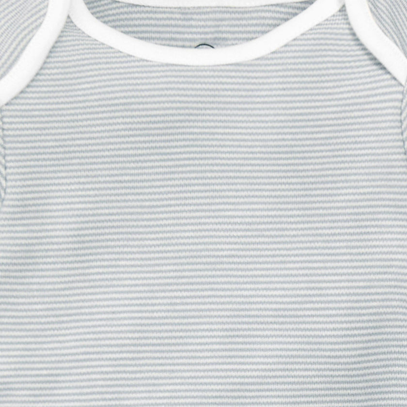 Long Sleeve Bodysuit - Blue Stripe