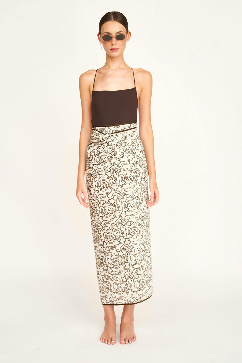 Sarong in Chocolate Heka