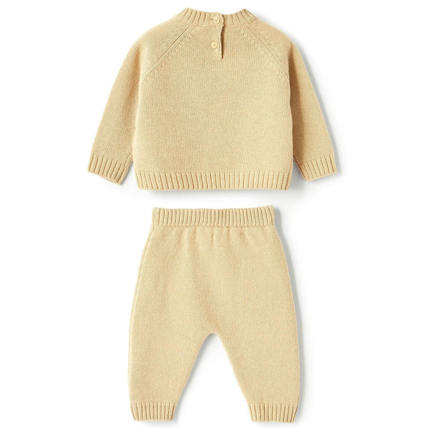 IL GUFO Teddy Bear Merino Wool Baby Set