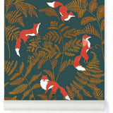 Papier peint KITSUNE coloris Rouille