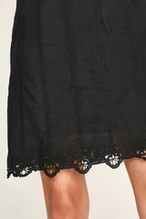 Nador Dress in Black Lotus Eyelet
