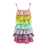 Rainbow Tiered Shimmer Dress