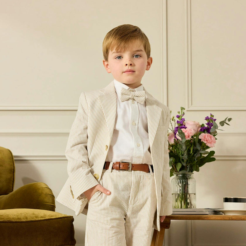 Sebastian Blazer in Oatmeal Stripe