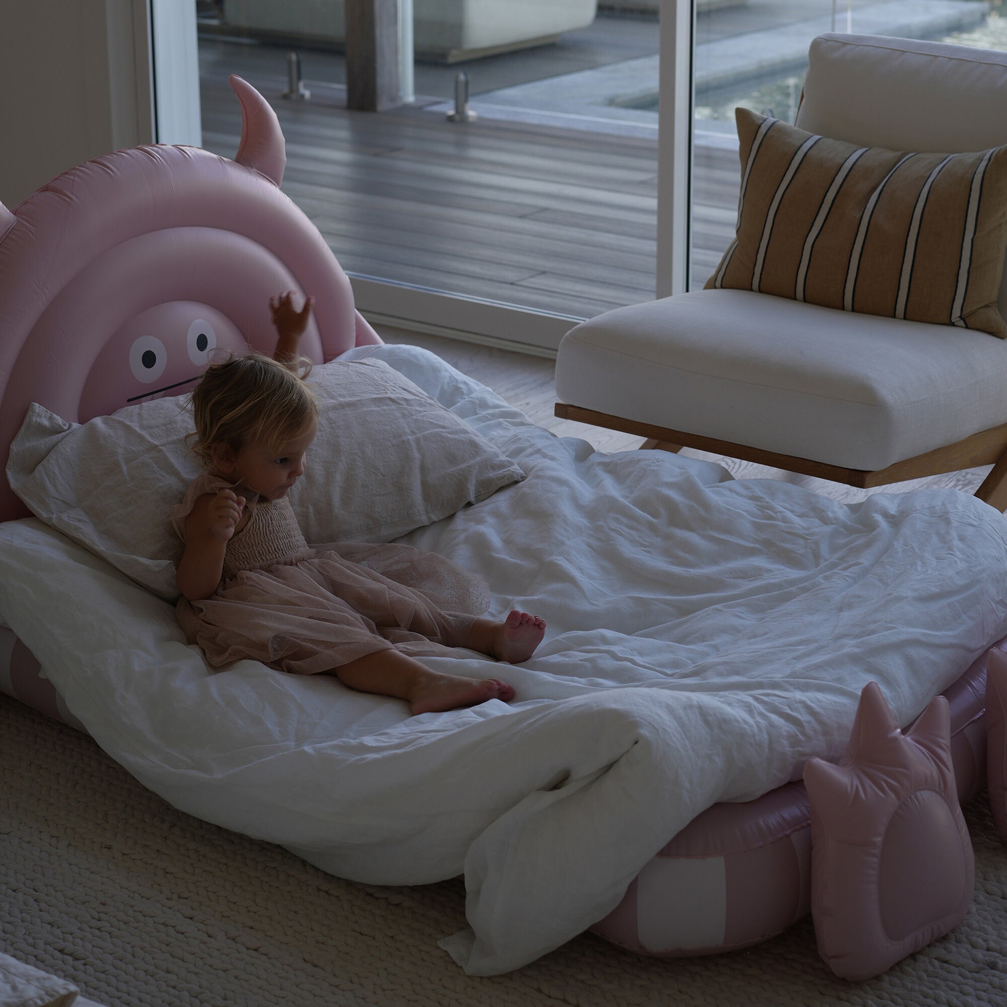 Kids Sleepover Bed: Monster
