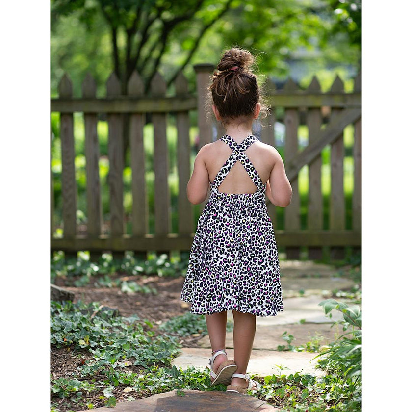 Cross Back Twirly Dress