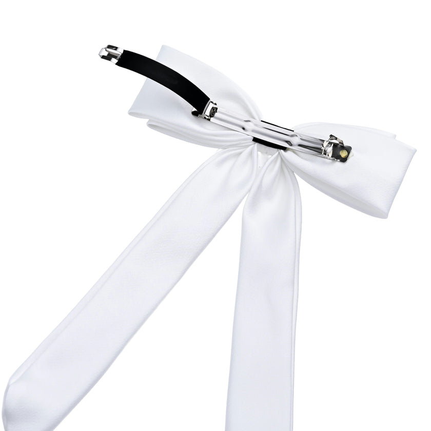 Classic White Double-Layered Hair Clip