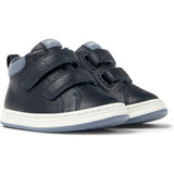 Kids Runner Leather Sneakers, Navy