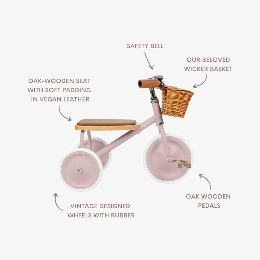 BANWOOD TRIKE VINTAGE - DUSTY PINK