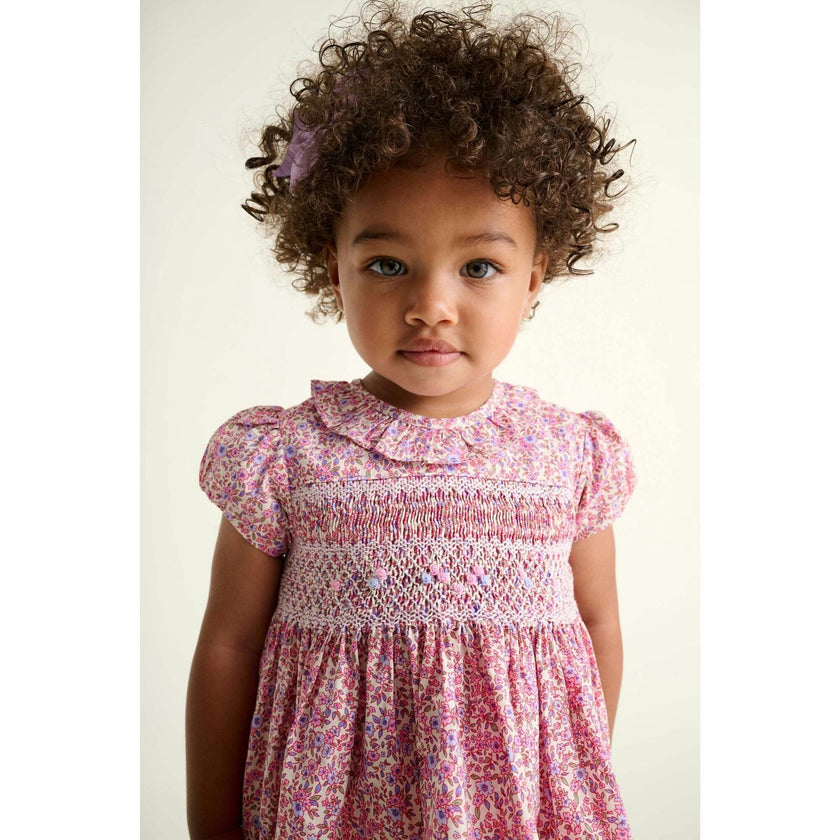 Smocked Baby Dress Lavender