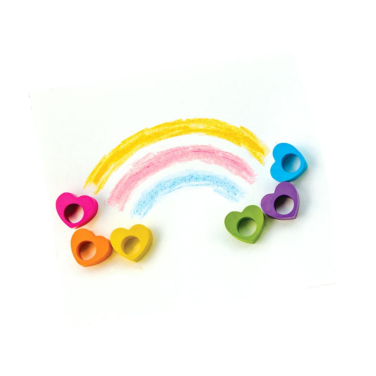 Heart Ring Crayons - Set of 6