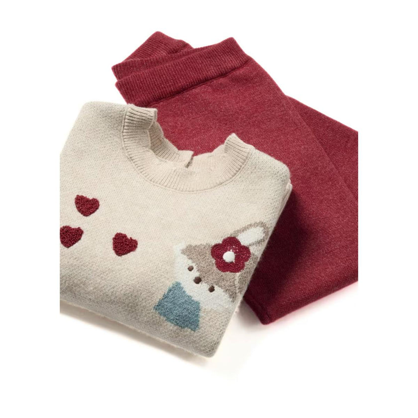 Baby Knit Pants and Sweater Set