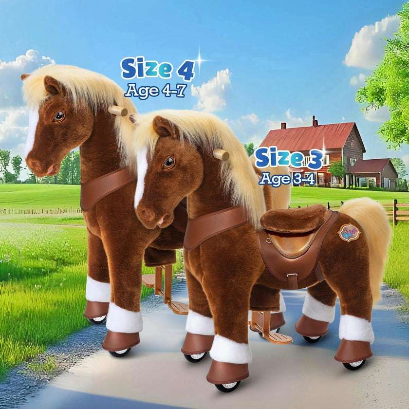 Model Y® Horse Ride-On Toy Age 4–7 – Brown