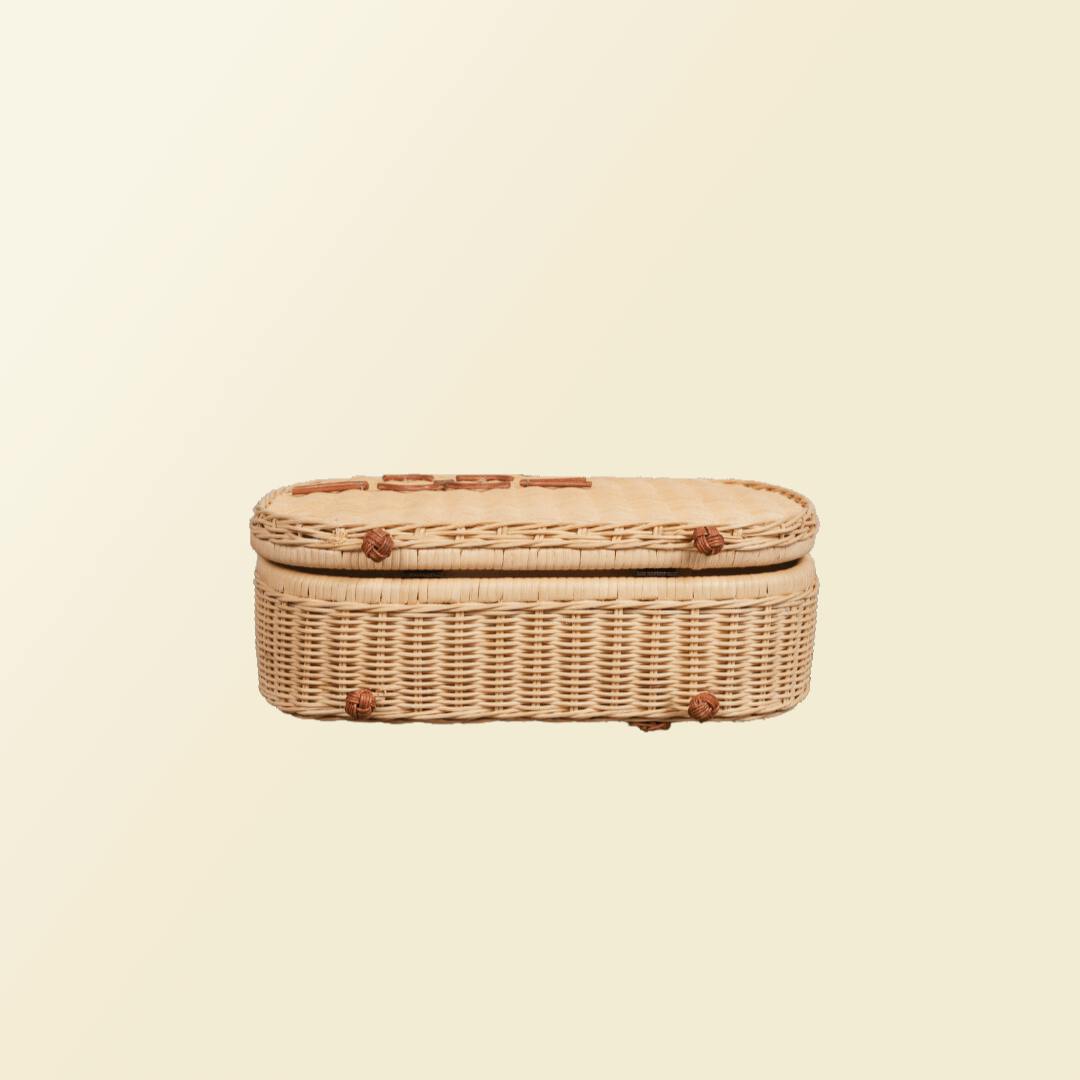 Handcrafted - Kitty Kids Suitcase - Rattan Wicker