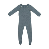 Heather Flecked Long Sleeve Footie