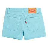 Teal Blue Embroidered Shorts