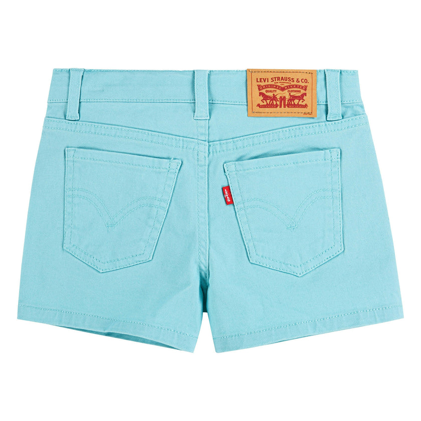 Teal Blue Embroidered Shorts