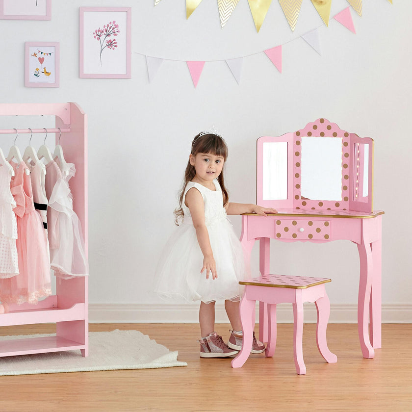 Fashion Polka Dot Prints Gisele Play Vanity Set