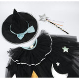 Tulle Appliqué Witch Cape