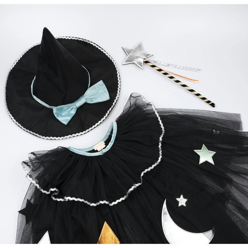 Tulle Appliqué Witch Cape