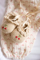 Cherry Ballerina Booties