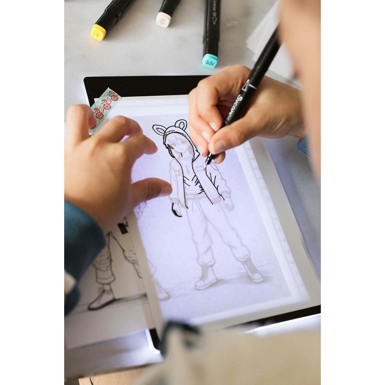 Manga - Rechargeable Led Light Pad - Create Your Manga Characters - 10y+