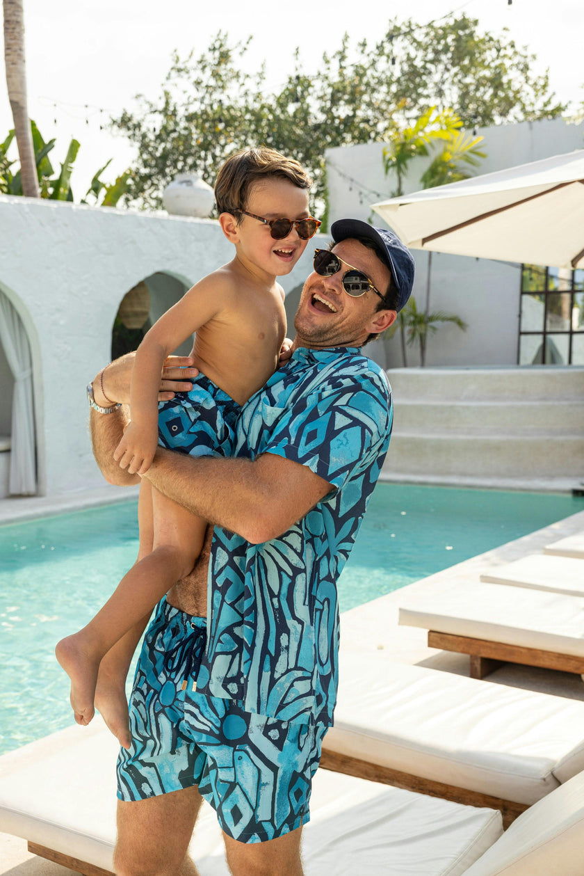 The Desert Island - Full Moon - Boys Swim Trunks UPF 50+
